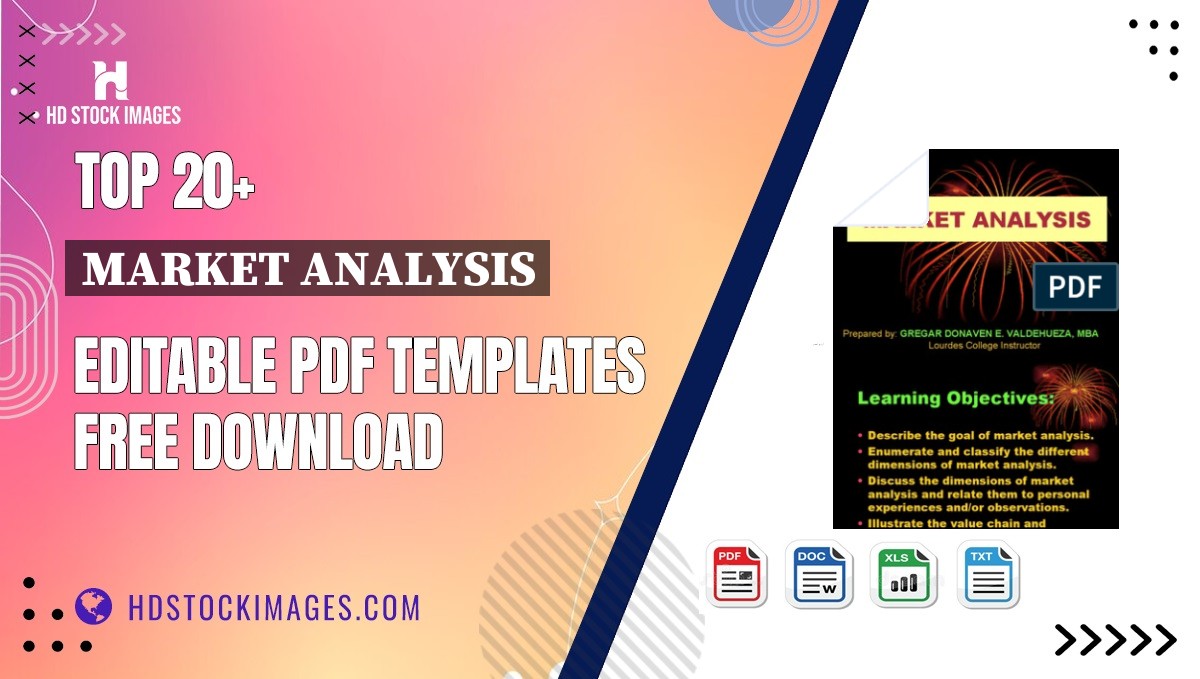 Top 20+ Market Analysis Editable PDF Templates Free Download