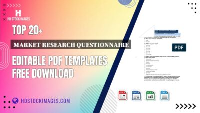 Top 20+ Market Research Questionnaire Editable PDF Templates Free Download