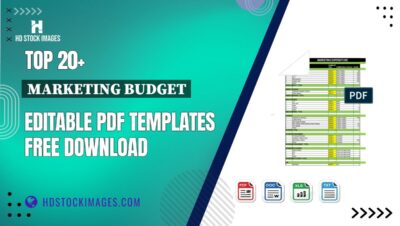 Top 20+ Marketing Budget Editable PDF Templates Free Download