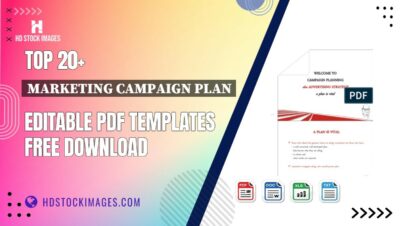 Top 20+ Marketing Campaign Plan Editable PDF Templates Free Download