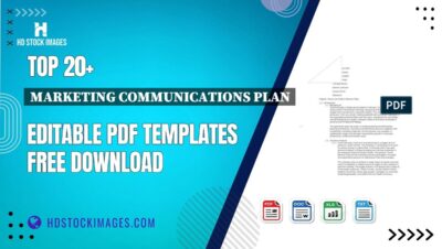 Top 20+ Marketing Communications Plan Editable PDF Templates Free Download