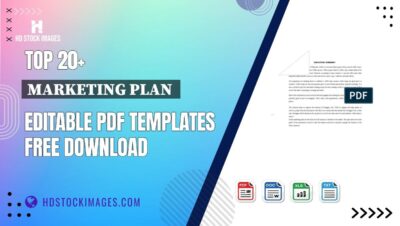 Top 20+ Marketing Plan  Editable PDF Templates Free Download