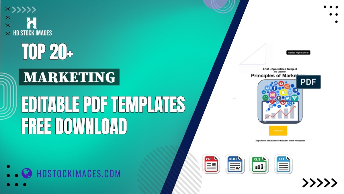 Top 20+ Marketing Editable PDF Templates Free Download