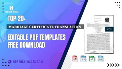 Top 20+ Marriage Certificate Translation   Editable PDF Templates Free Download