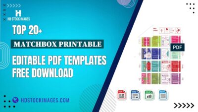 Top 20+ Matchbox Printable Editable PDF Templates Free Download