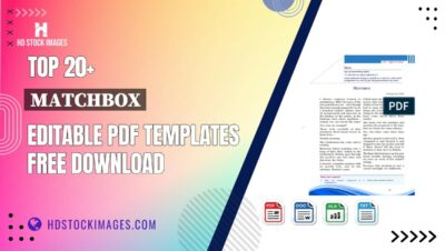 Top 20+ Matchbox Editable PDF Templates Free Download