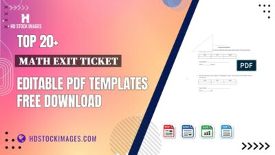 Top 20+ Math Exit Ticket Editable PDF Templates Free Download