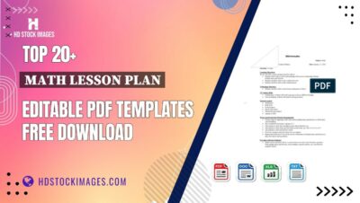 Top 20+ Math Lesson Plan Editable PDF Templates Free Download