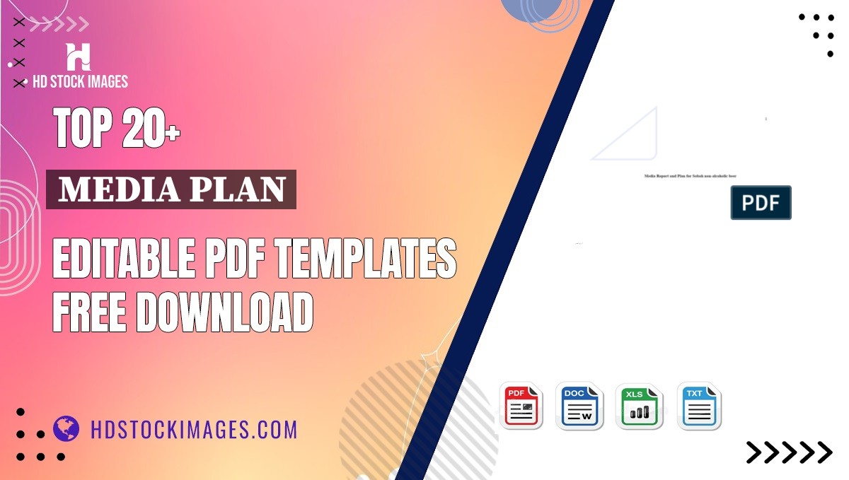 Top 20+ Media Plan Editable PDF Templates Free Download