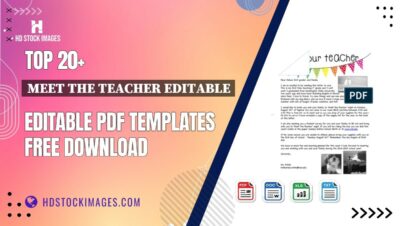 Top 20+ Meet The Teacher Editable Editable PDF Templates Free Download