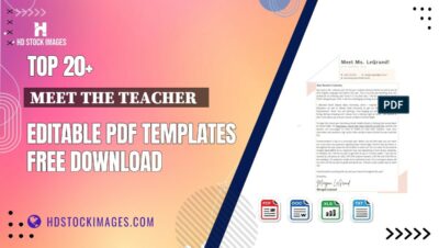 Top 20+ Meet The Teacher   Editable PDF Templates Free Download