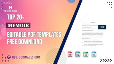 Top 20+ Memoir Editable PDF Templates Free Download