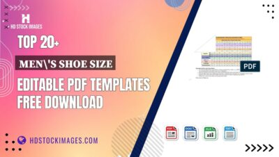 Top 20+ Men's Shoe Size Editable PDF Templates Free Download