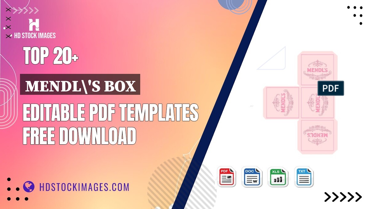 Top 20+ Mendl's Box Editable PDF Templates Free Download