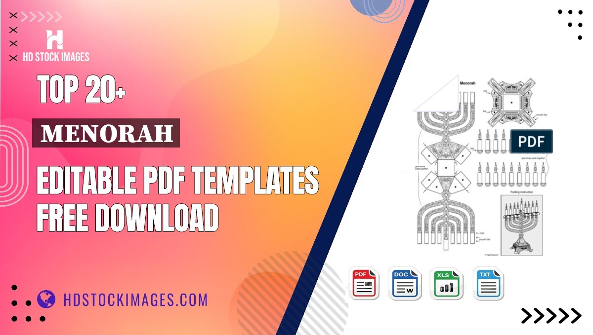 Top 20+ Menorah Editable PDF Templates Free Download