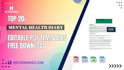 Top 20+ Mental Health Diary Editable PDF Templates Free Download