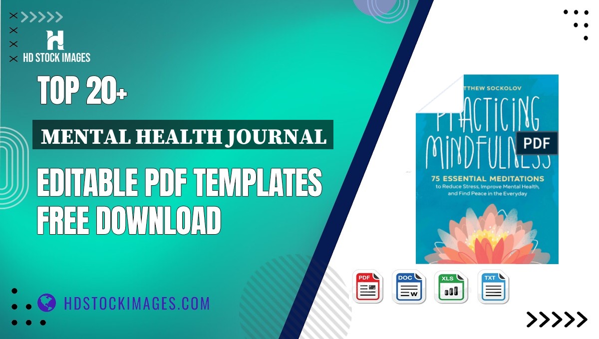 Top 20+ Mental Health Journal Editable PDF Templates Free Download