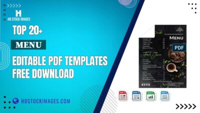 Top 20+  Menu  Editable PDF Templates Free Download