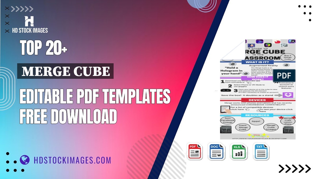 Top 20+ Merge Cube Editable PDF Templates Free Download