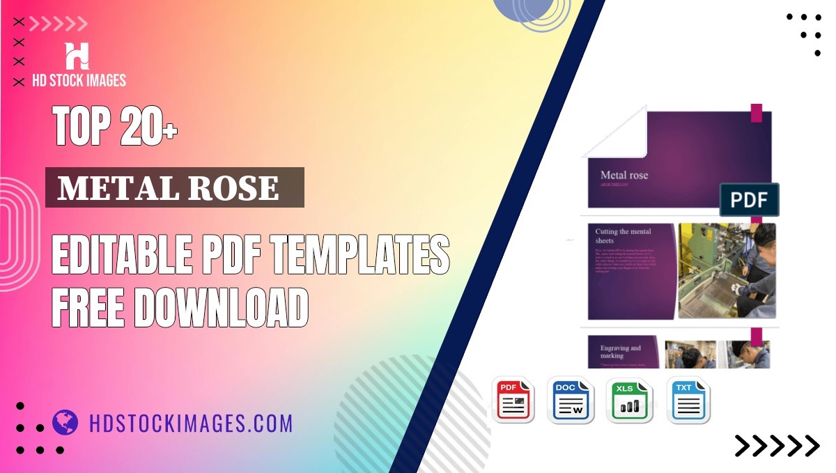 Top 20+ Metal Rose   Editable PDF Templates Free Download