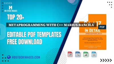 Top 20+  Metaprogramming With C++ Marius Bancila   Editable PDF Templates Free Download