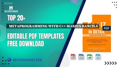 Top 20+  Metaprogramming With C++ Marius Bancila Editable PDF Templates Free Download