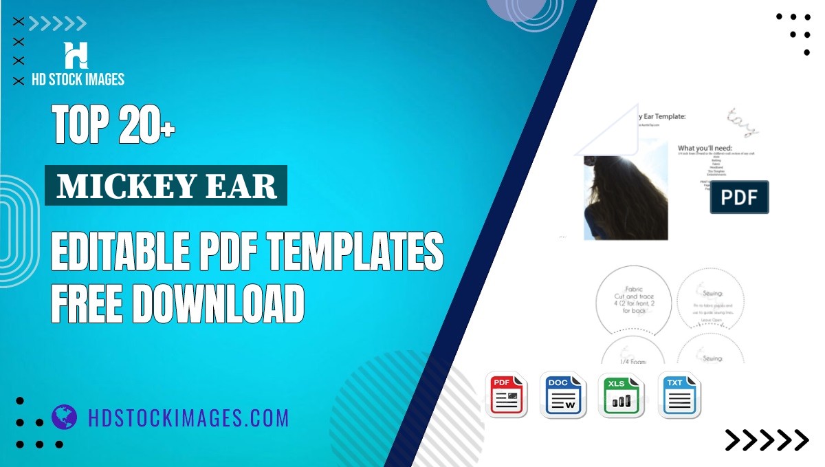 Top 20+ Mickey Ear Editable PDF Templates Free Download