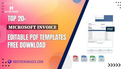 Top 20+ Microsoft Invoice Editable PDF Templates Free Download