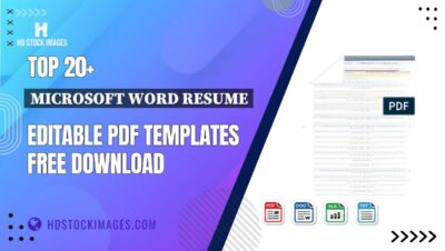 Top 20+ Microsoft Word Resume Editable PDF Templates Free Download