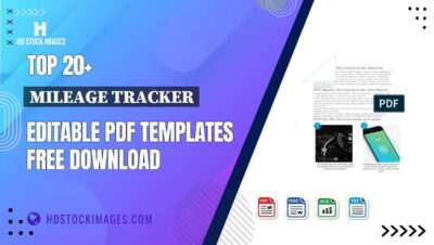 Top 20+ Mileage Tracker Editable PDF Templates Free Download