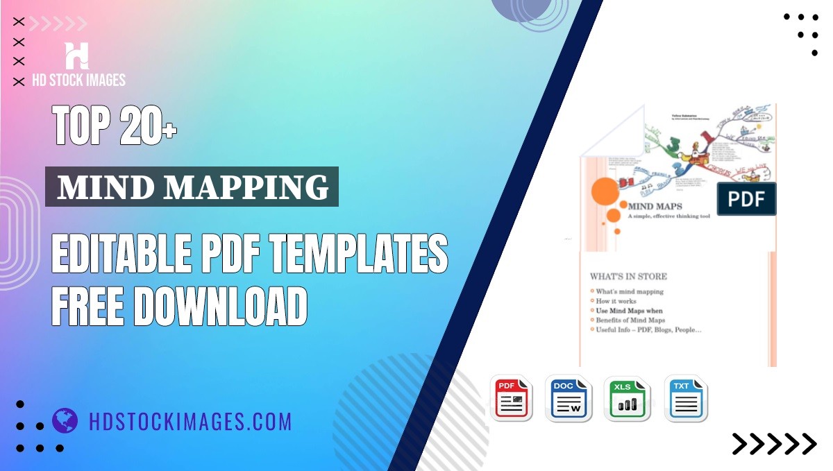 Top 20+ Mind Mapping Editable PDF Templates Free Download