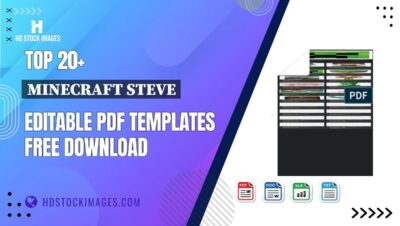 Top 20+ Minecraft Steve Editable PDF Templates Free Download