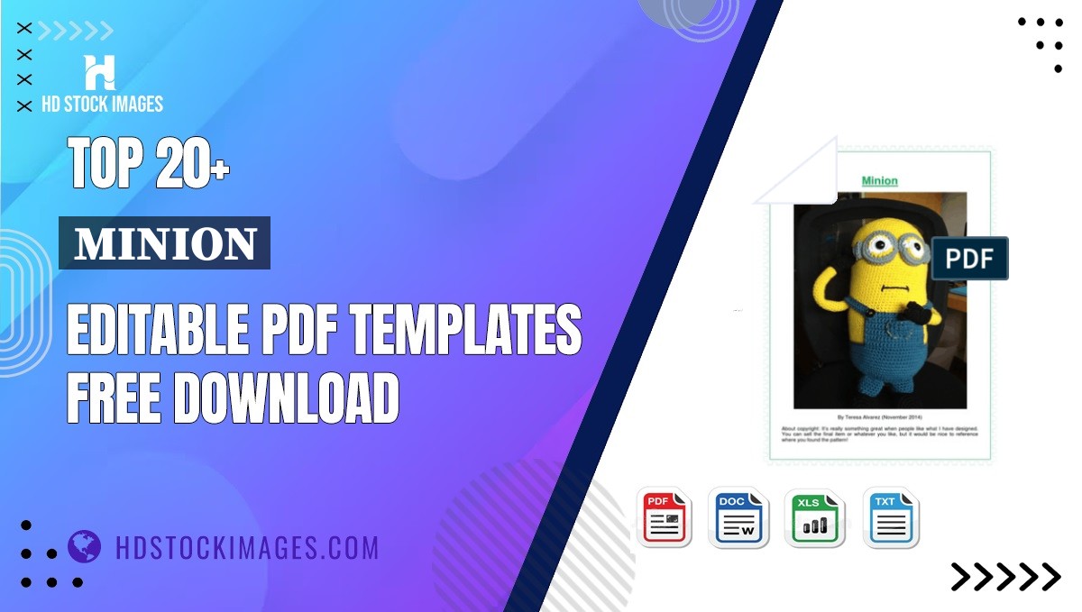 Top 20+ Minion Editable PDF Templates Free Download