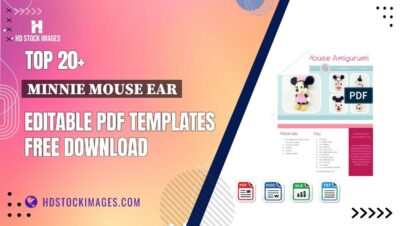 Top 20+ Minnie Mouse Ear Editable PDF Templates Free Download