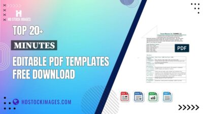 Top 20+ Minutes Editable PDF Templates Free Download