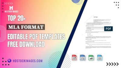 Top 20+ Mla Format Editable PDF Templates Free Download