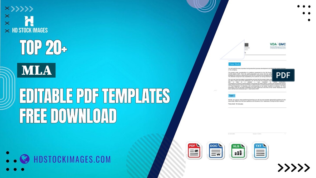 Top 20+ Mla Editable PDF Templates Free Download