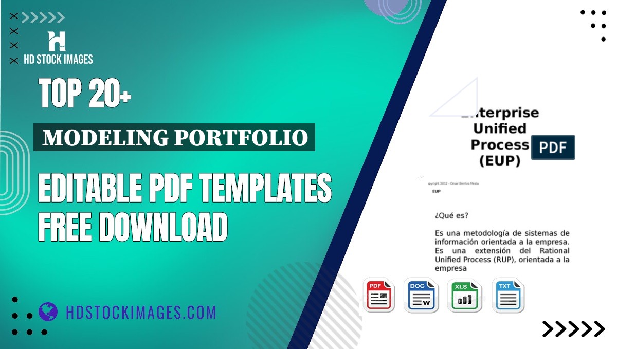 Top 20+ Modeling Portfolio Editable PDF Templates Free Download