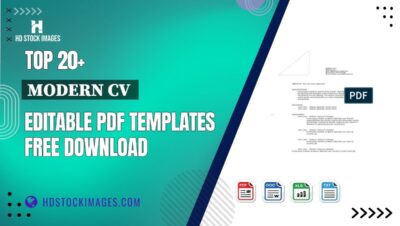 Top 20+ Modern Cv Editable PDF Templates Free Download