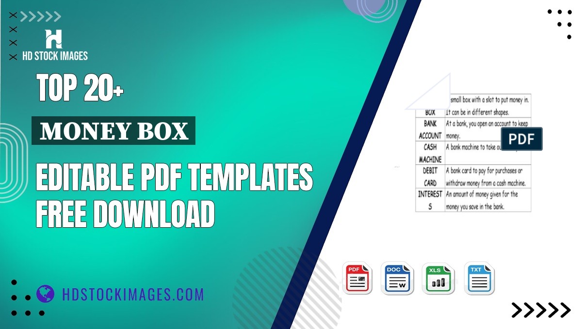 Top 20+ Money Box Editable PDF Templates Free Download