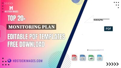 Top 20+ Monitoring Plan Editable PDF Templates Free Download