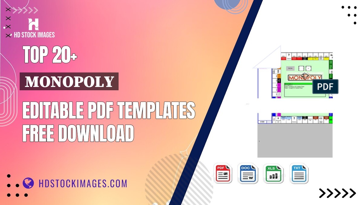 Top 20+ Monopoly Editable PDF Templates Free Download