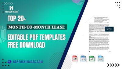 Top 20+ Month-to-month Lease Editable PDF Templates Free Download
