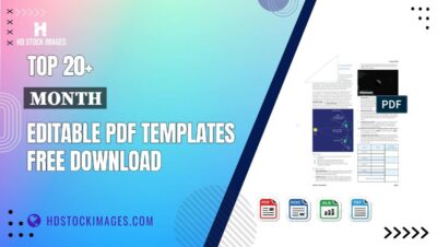 Top 20+ Month Editable PDF Templates Free Download