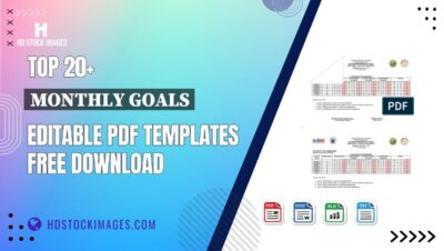 Top 20+ Monthly Goals Editable PDF Templates Free Download