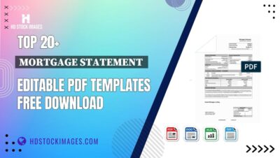 Top 20+ Mortgage Statement  Editable PDF Templates Free Download