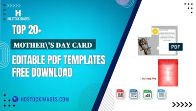 Top 20+ Mother's Day Card  Editable PDF Templates Free Download