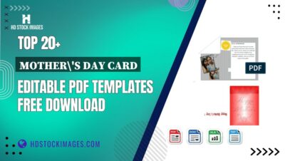 Top 20+ Mother's Day Card Editable PDF Templates Free Download