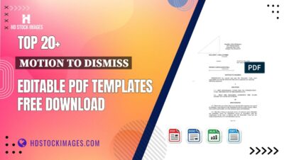 Top 20+ Motion To Dismiss Editable PDF Templates Free Download