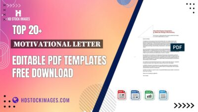 Top 20+ Motivational Letter Editable PDF Templates Free Download